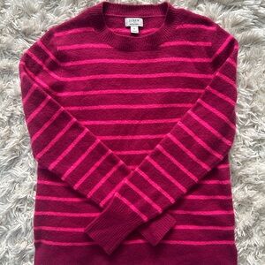 J.Crew Extra-Soft Sweater in Berry and Fuchsia